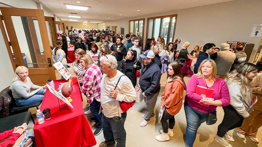 Image of attendees at Open House.